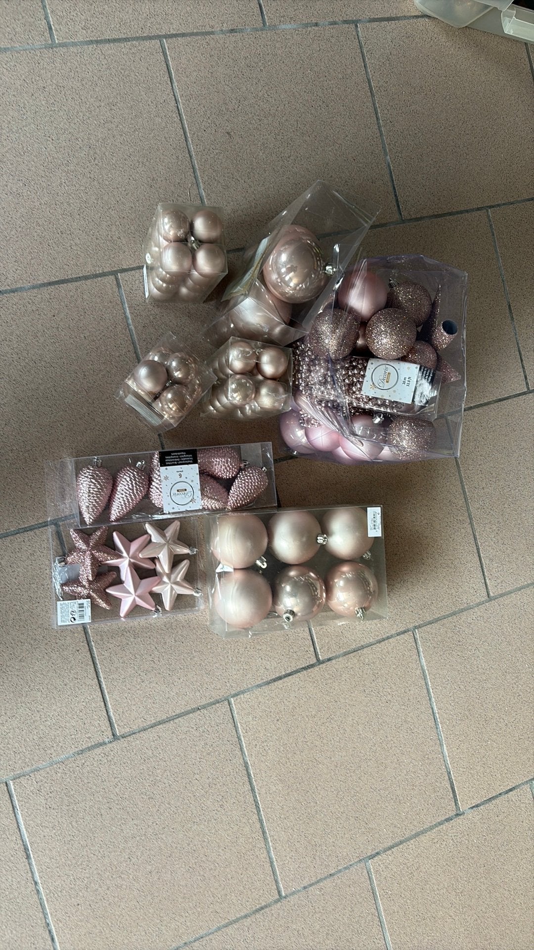 Kerstballen,roze, Divers, Enlèvement, Utilisé