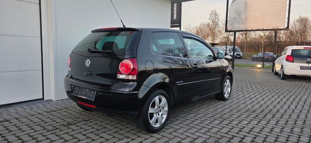 Volkswagen Polo 1.2Benzine United (Handel/Export), Auto's, Voorwielaandrijving, Stof, Zwart, Bedrijf
