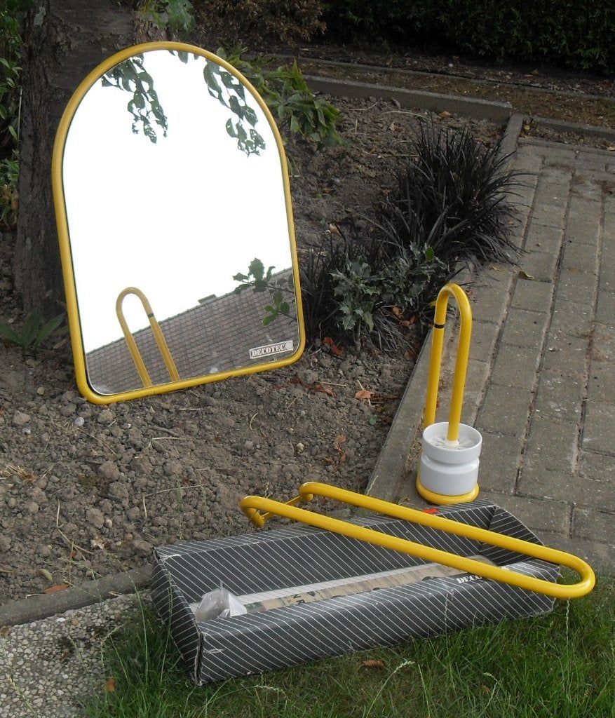 Set salle de bain, Maison & Meubles, Enlèvement, Comme neuf, Jaune