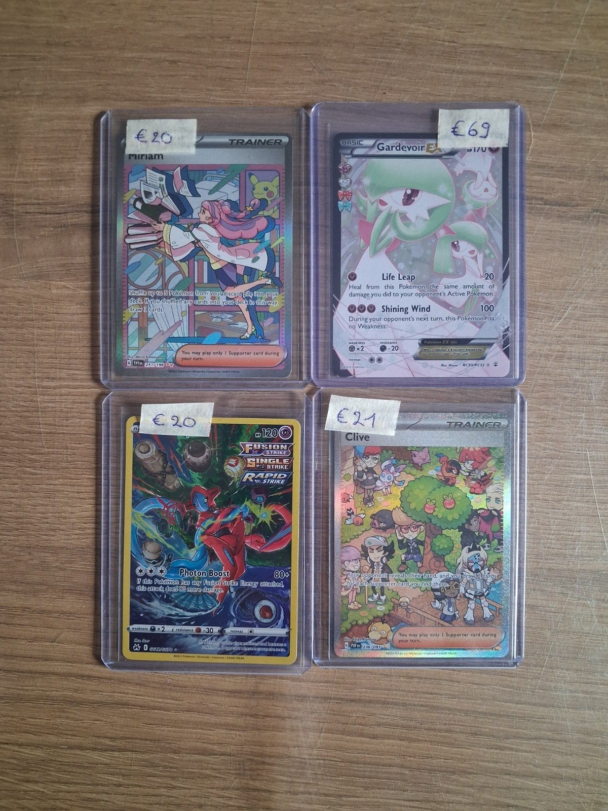 4 pokémon kaarten, Ophalen of Verzenden, Zo goed als nieuw, Losse kaart