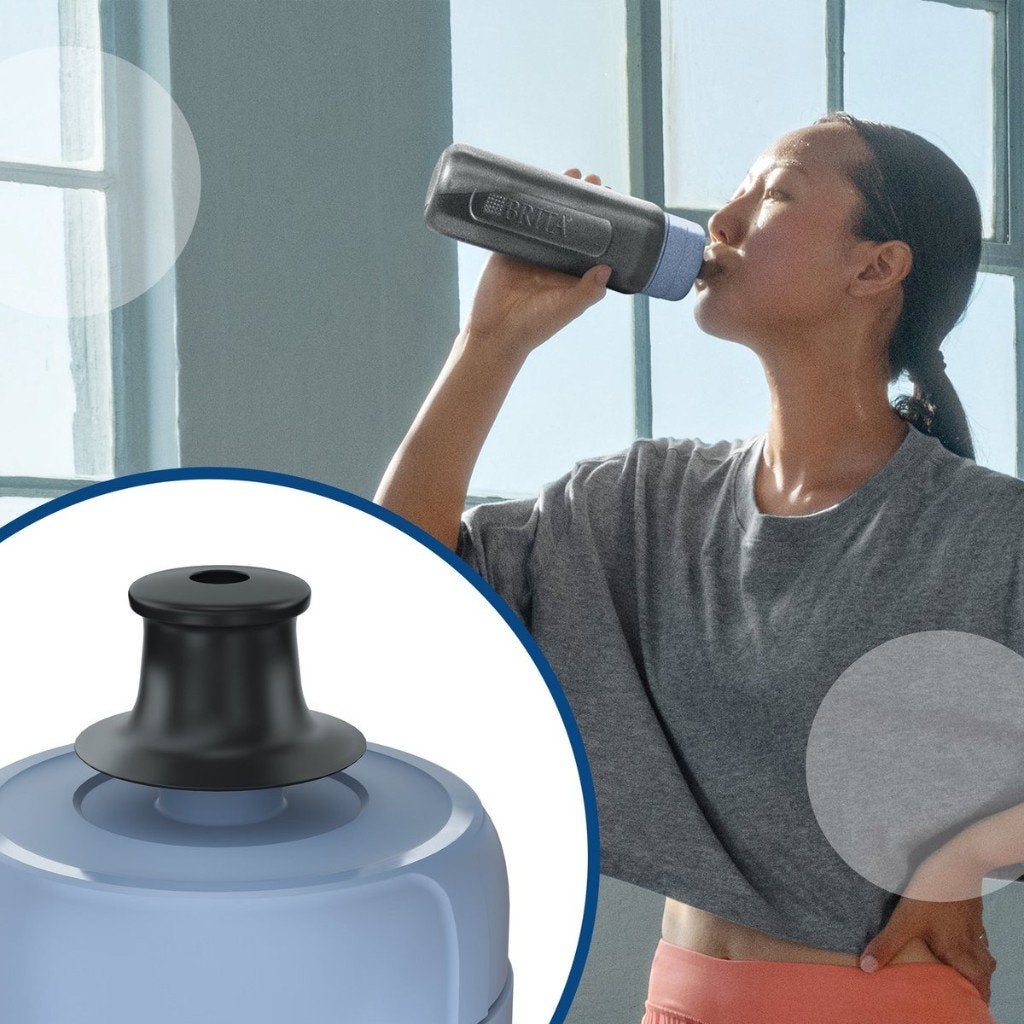 Nieuw | BRITA waterfles dark blue (0,6l) BPA-vrije drinkfles, Sport en Fitness, Drinkbussen, Ophalen of Verzenden, Nieuw