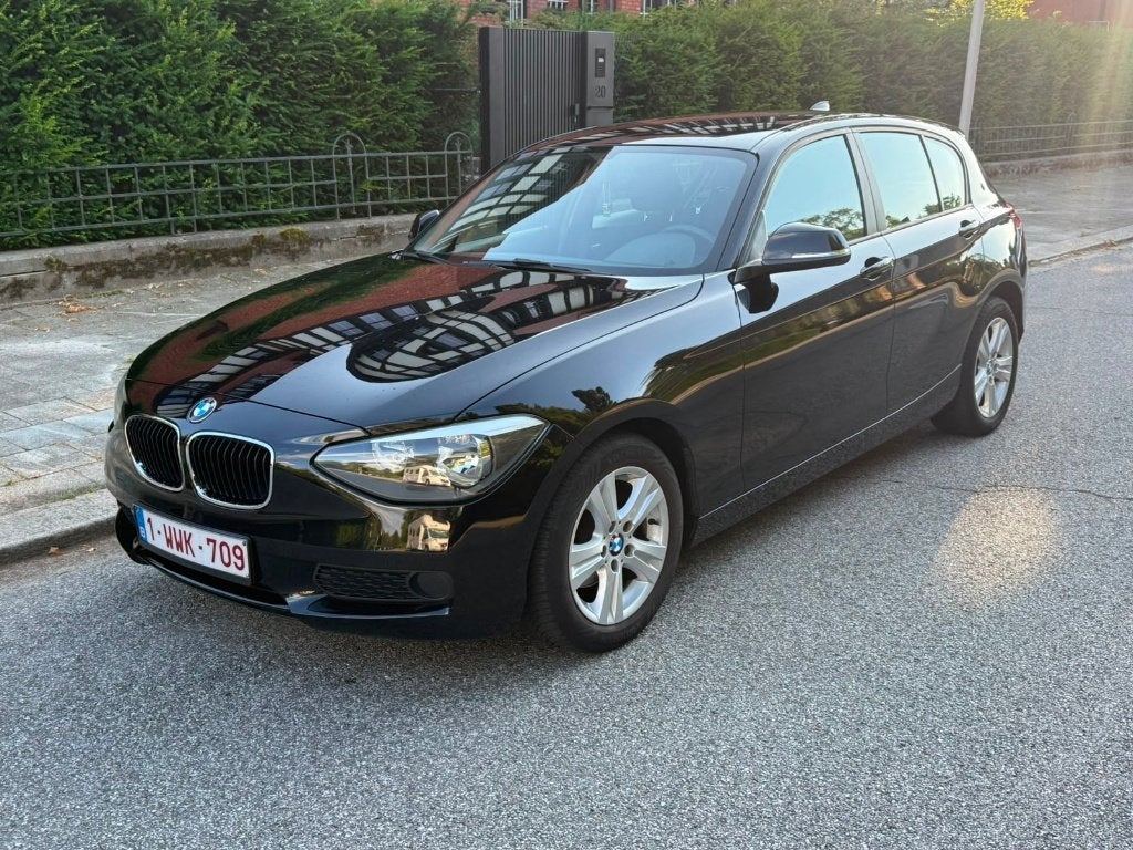 BMW 114i, Auto's, BMW, 75 kW, Euro 6, Zwart, Bedrijf