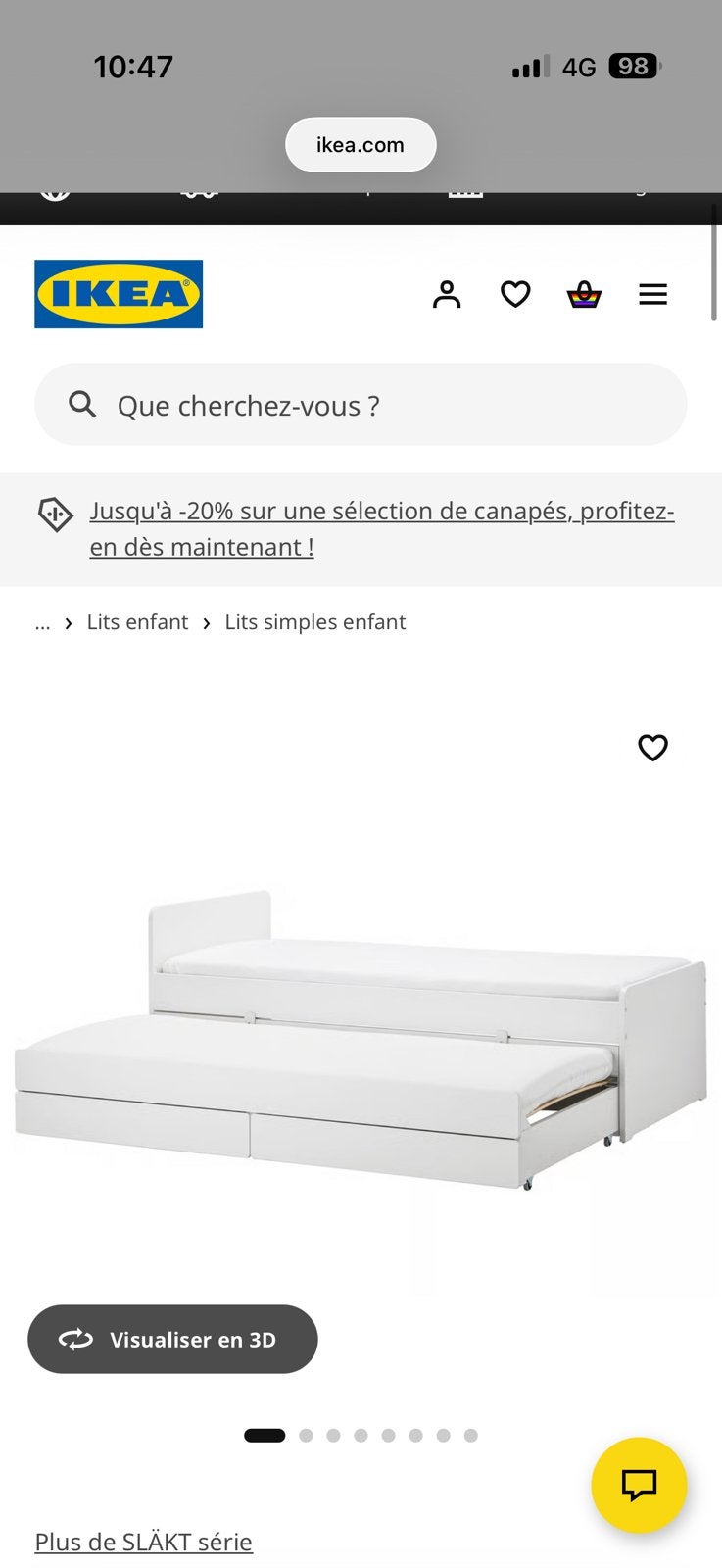 IKEA tweepersoonsbed of eenpersoonsbed, Ophalen, Zo goed als nieuw