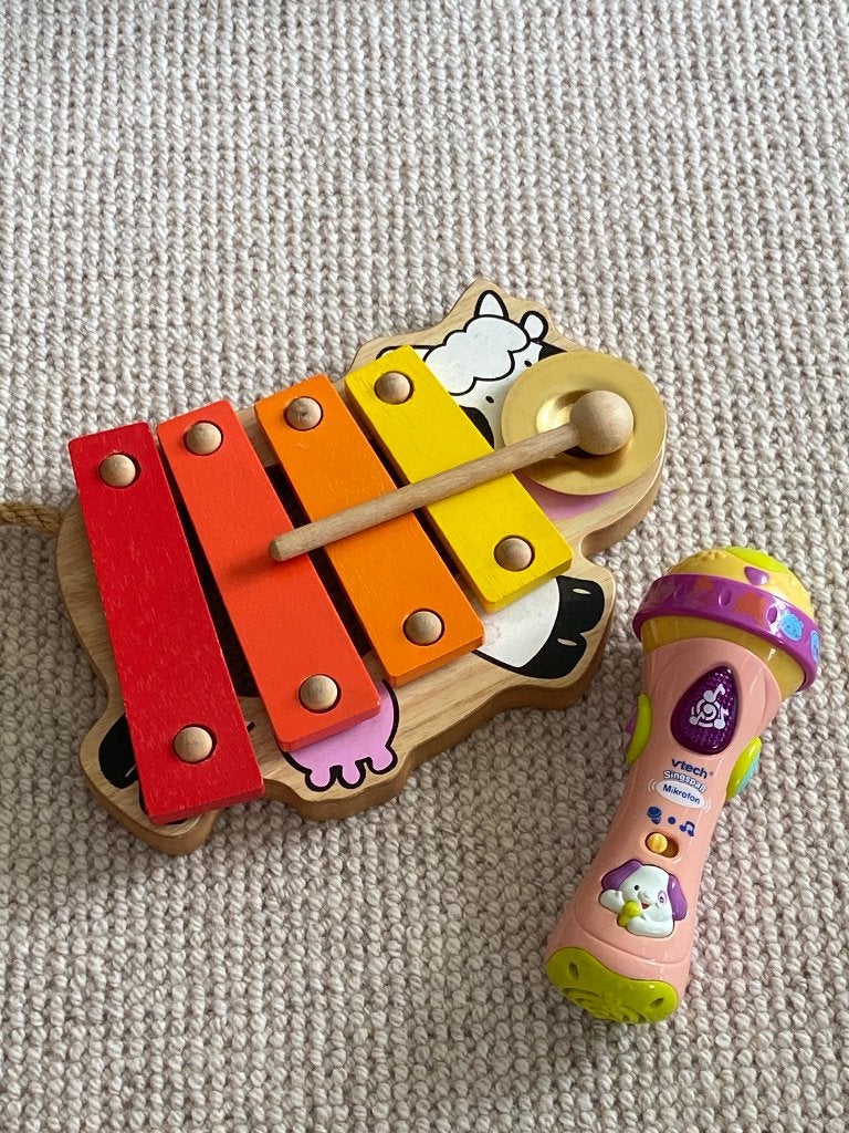 Xylophone +micro, Enlèvement ou Envoi, Comme neuf, Garçon ou Fille
