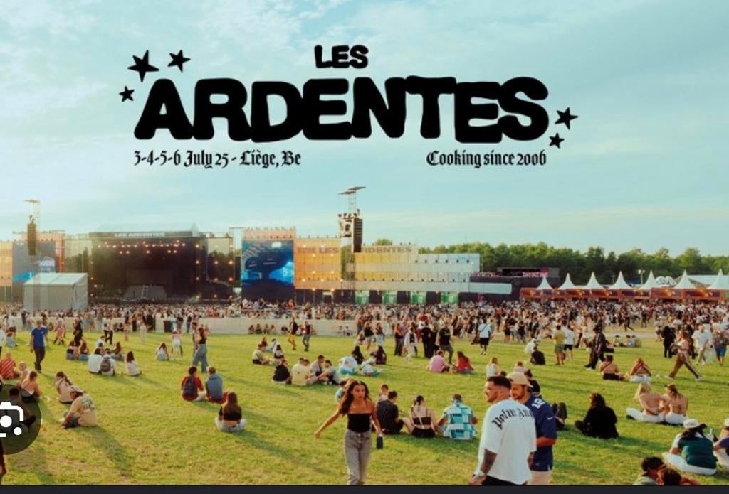 Ticket festival "les ardentes" VIP 2026, Tickets en Kaartjes