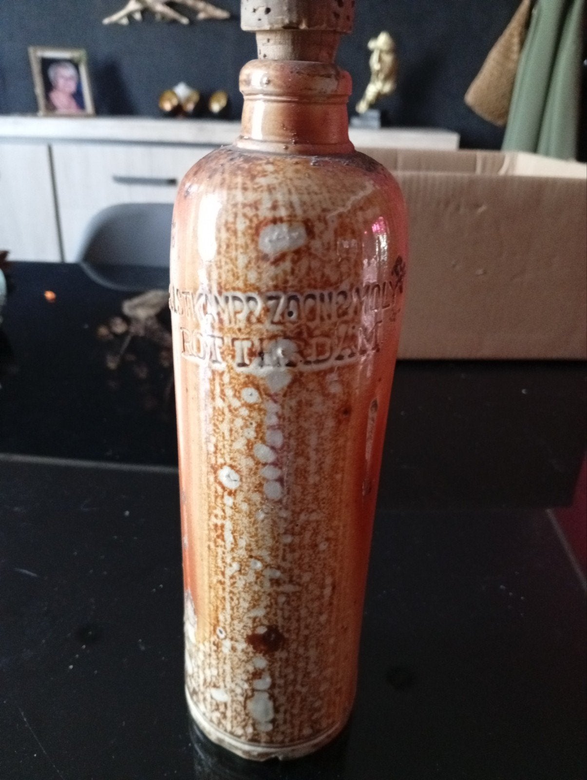 très ancienne bouteille en grès, Antiquités & Art, Enlèvement ou Envoi