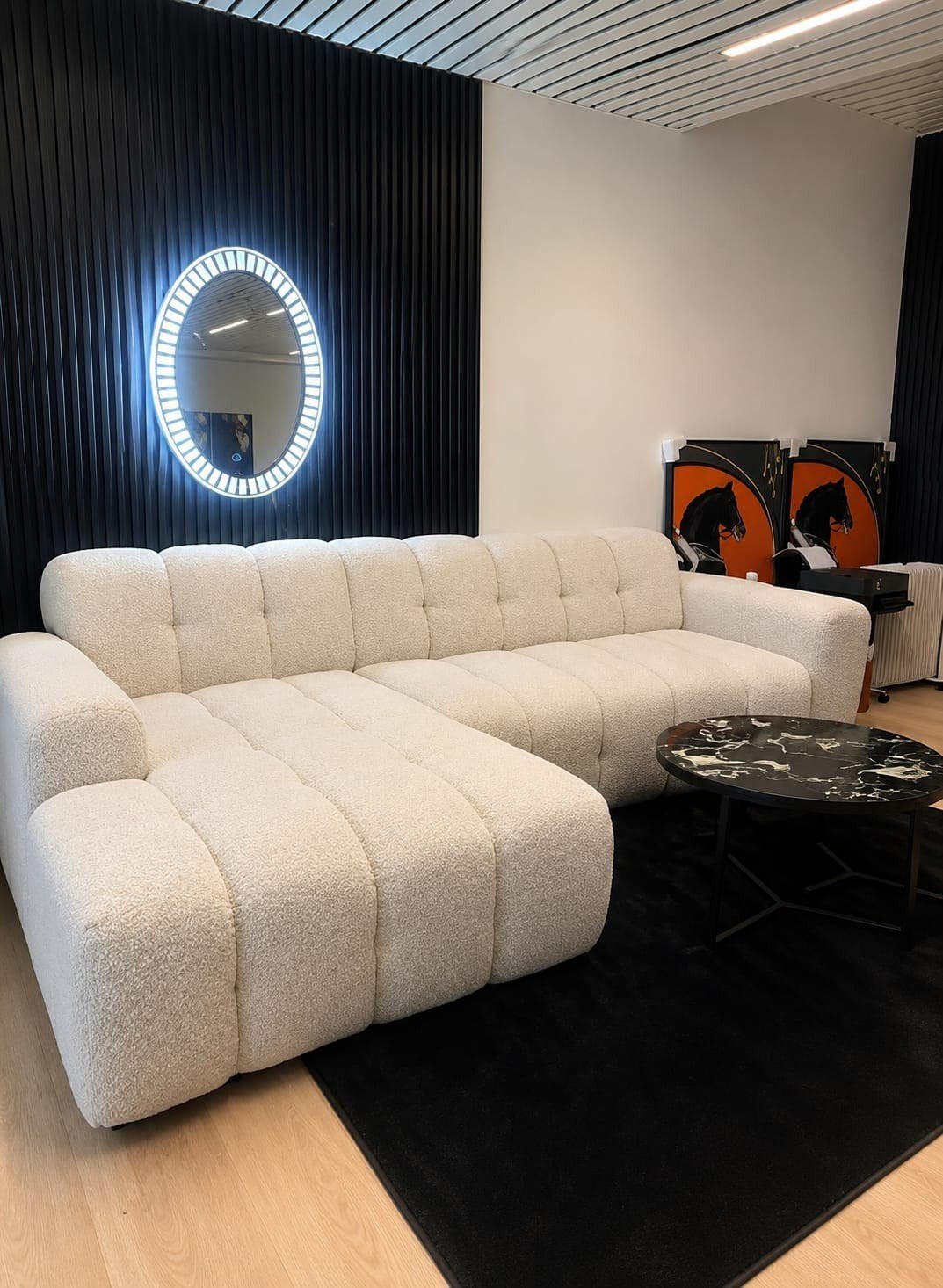 nieuwe luxe hoekbank in bubble-stijl, Neuf, 250 à 300 cm, Enlèvement ou Envoi, Quatre personnes ou plus