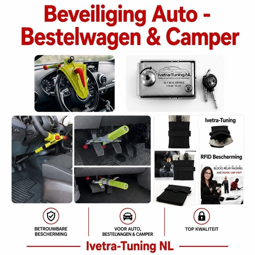 Beveiligingspakket Ford Fiesta | Pedaalslot | Stuurslot | OB, Ophalen of Verzenden, Nieuw