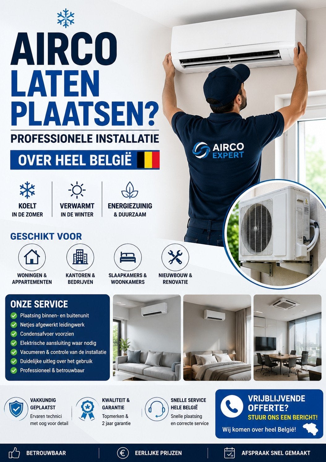 ️ Airco Laten Plaatsen? Professionele Installatie, Ophalen of Verzenden
