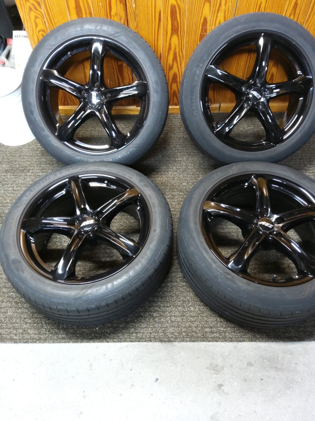ZWARTE AEZ VELGEN 18 DUIMS OPEL INSIGNIA 2008-2015, Auto-onderdelen, Banden en Velgen, 18 inch, Banden en Velgen, Ophalen of Verzenden
