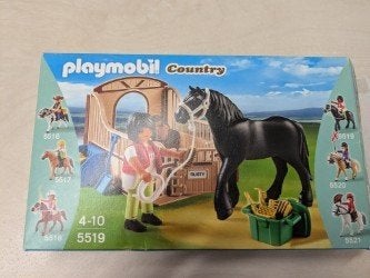 Playmobil paardenbox country 5519, Comme neuf, Country, Figurines, Kit complet