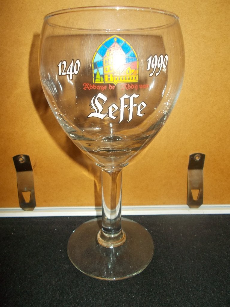 LEFFE - Abdijbierglas 1240 - 1990 - INTERBREW, Verzamelen, Biermerken, Ophalen, Gebruikt, Glas of Glazen, Leffe