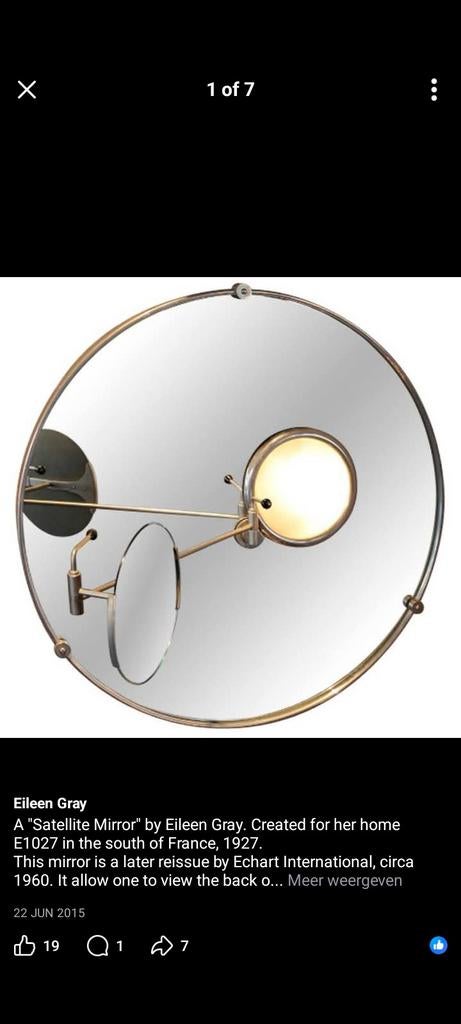 Miroir satellite gris Eileen 1927, Enlèvement ou Envoi