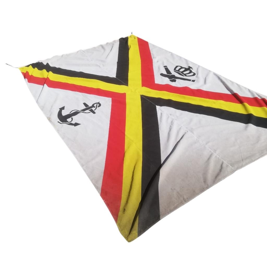 Belgische marine - grote vlag, Verzamelen, Militaria | Algemeen, Marine, Vlag of Vaandel, Ophalen of Verzenden