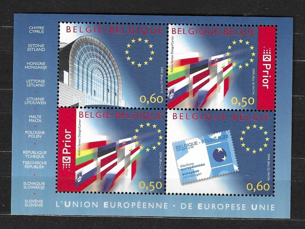 België OPC BL110   De Europese Unie  **, Europa, Ophalen of Verzenden, Postfris, Postfris