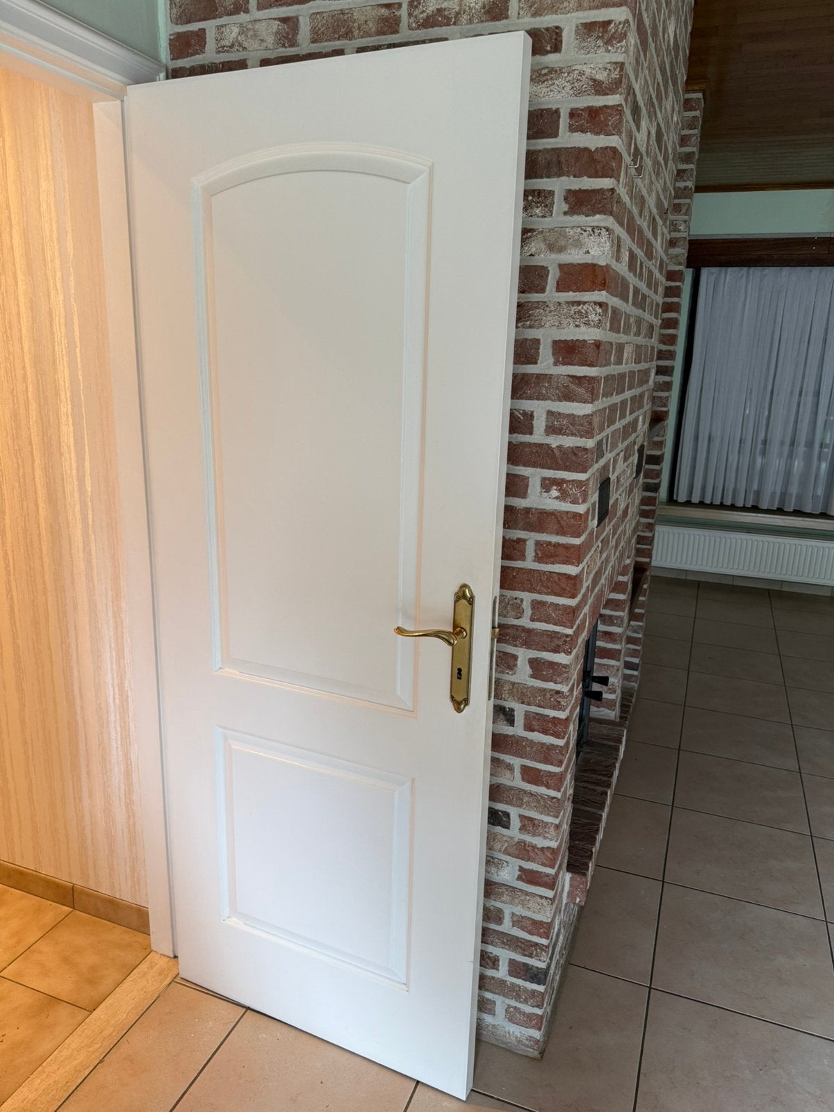 Volhouten binnendeuren, Doe-het-zelf en Bouw, Ophalen, Gebruikt, Minder dan 80 cm, Binnendeur