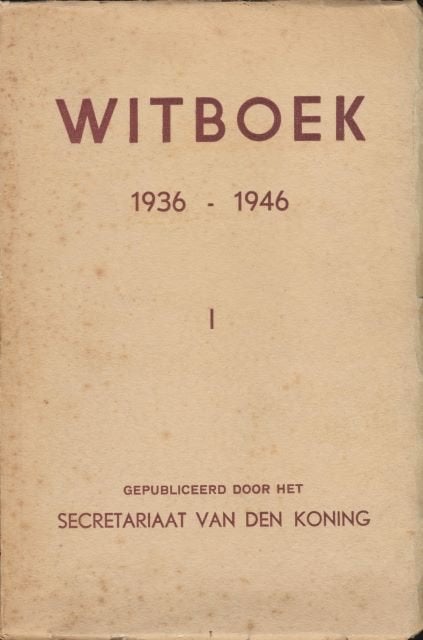 (a35a) Witboek 1936-1946, Boeken, Oorlog en Militair, Gelezen, Verzenden