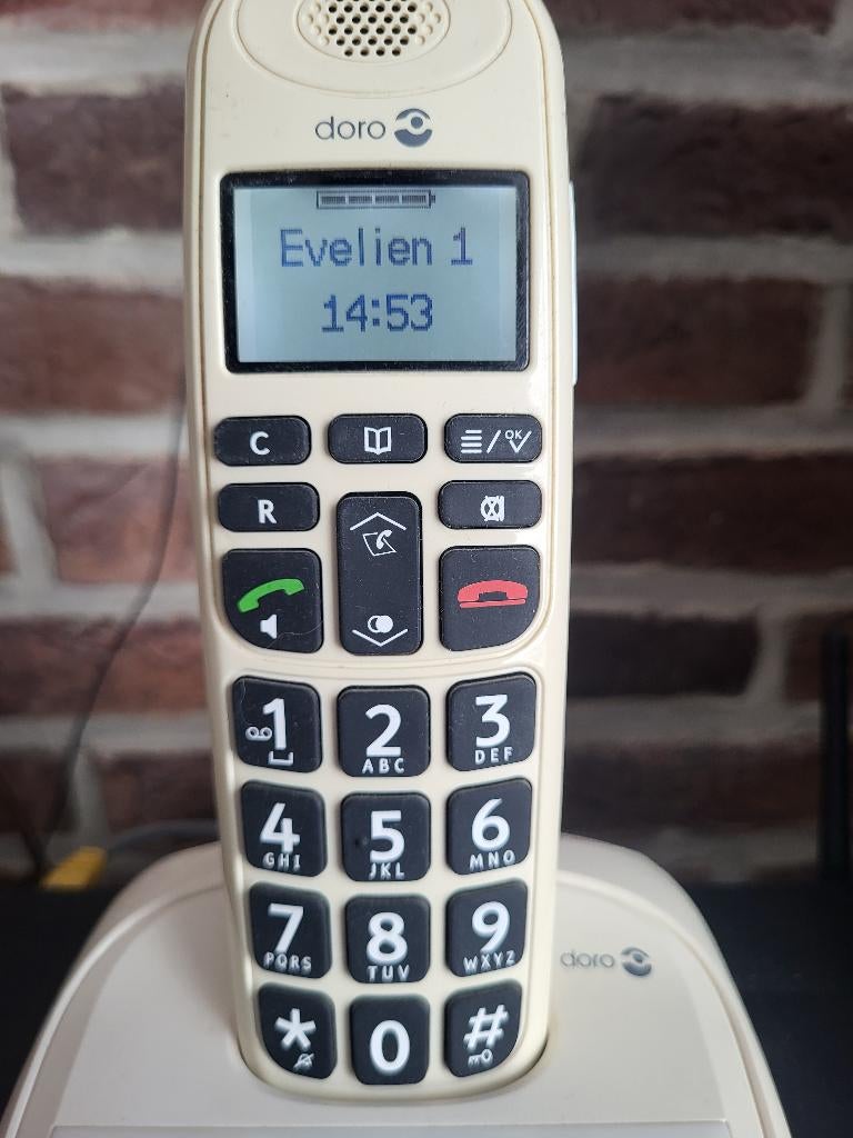 Doro draadloze telefoon PhoneEasy 115 wit incl. antwoordapp., Ophalen of Verzenden, 1 handset