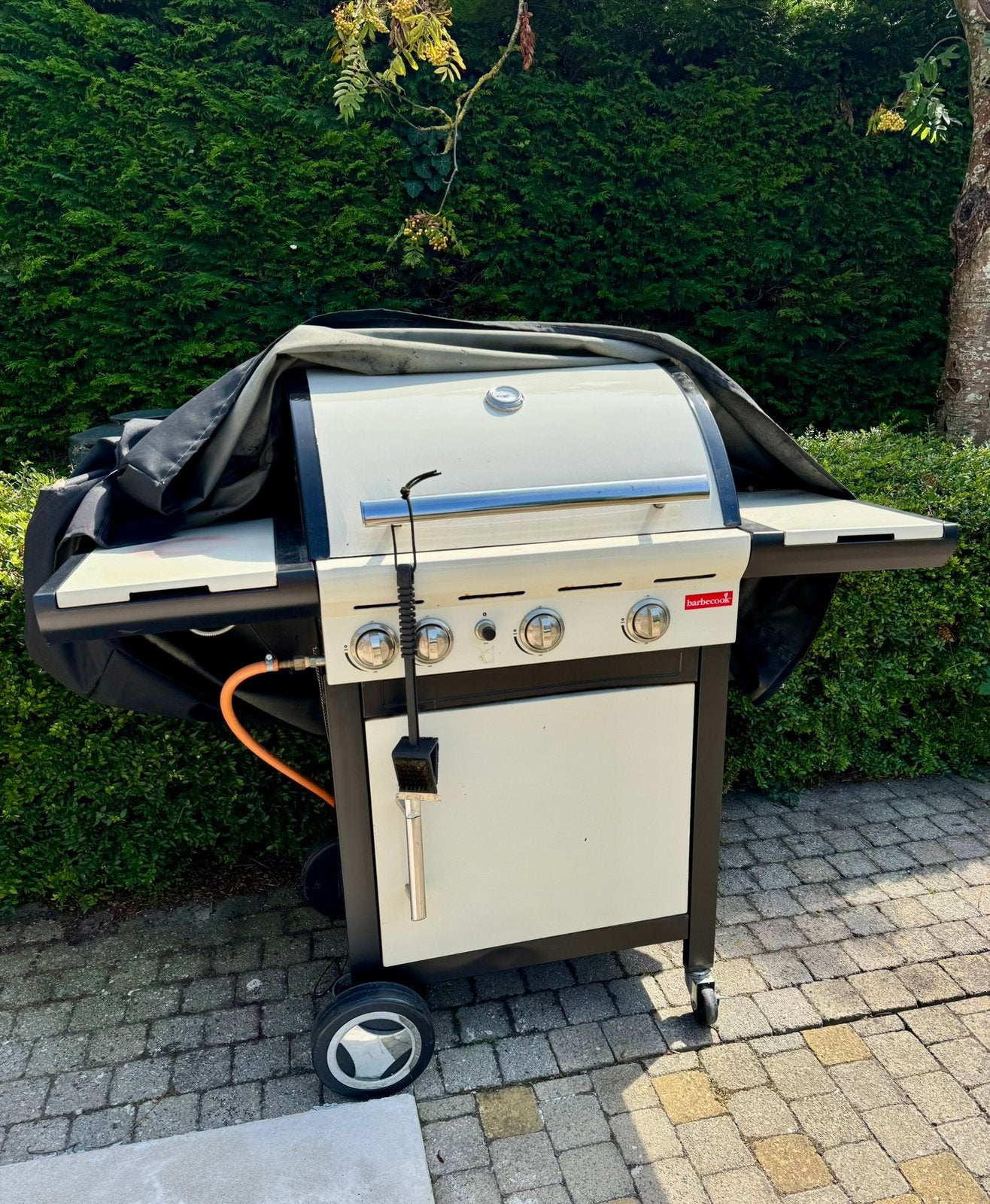 BBQBarbecook avec brûleur latéral, couvercle et gaz inclus, Jardin & Terrasse, Barbecues à gaz, Enlèvement, Utilisé
