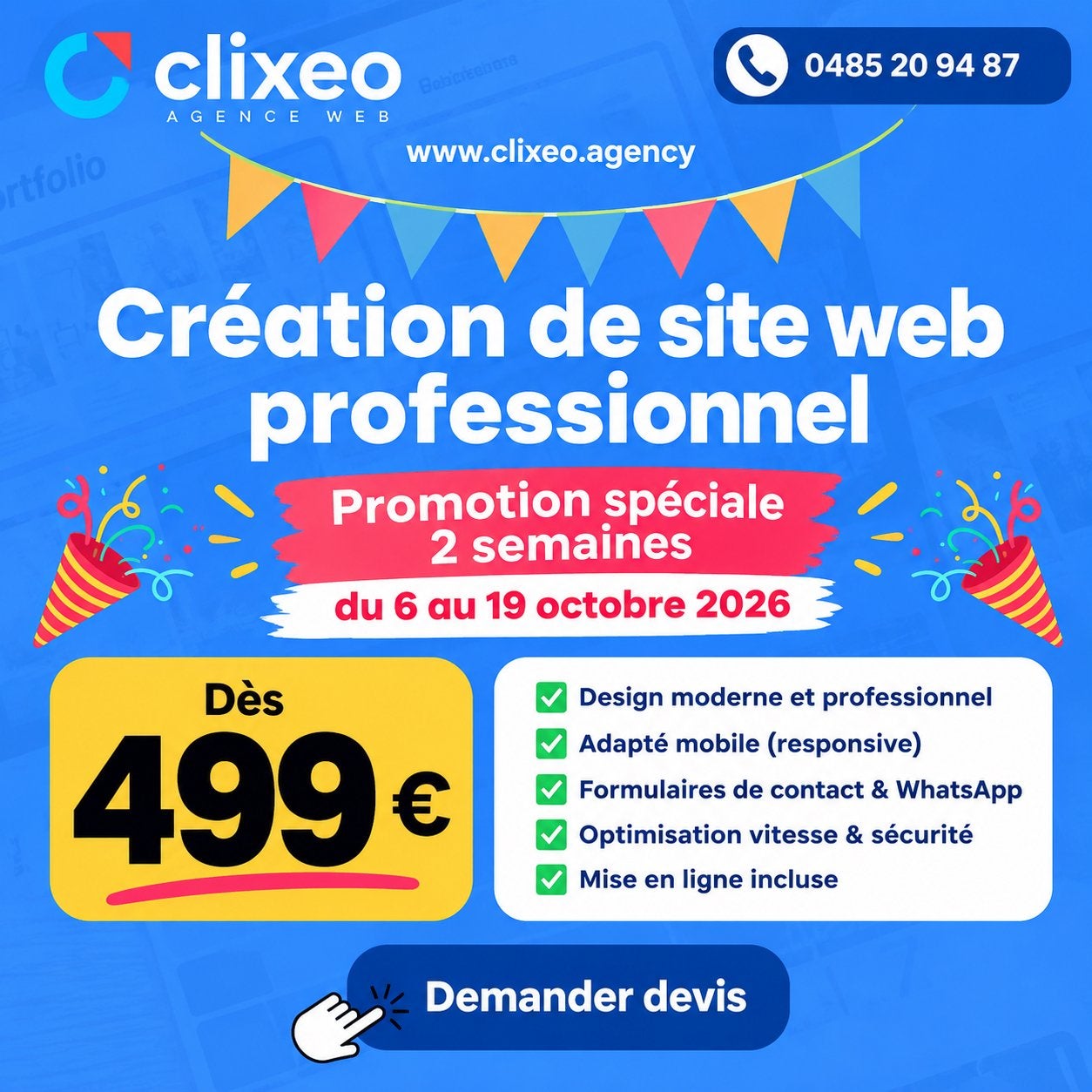 Site internet professionnel dès 499 €, Services & Professionnels, Création de site web