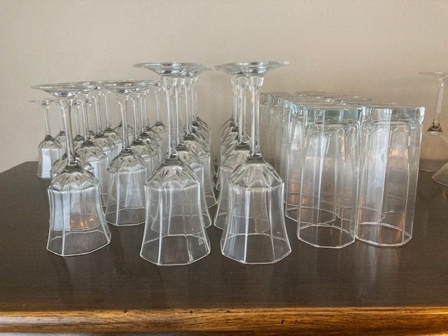 vintage wijnglazen, Ophalen, Gebruikt, Borrel- of Shotglas