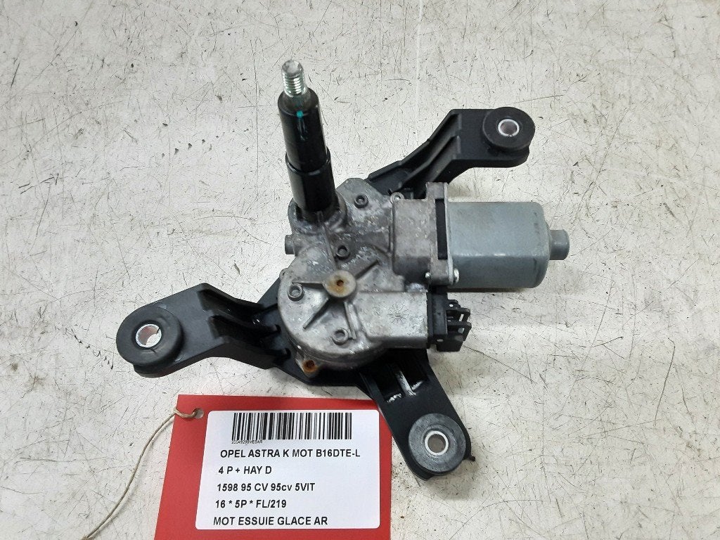 RUITENWISSERMOTOR ACHTER Opel Astra K (13418998), Auto-onderdelen, Gebruikt, Rue de l'Espoir 34 34
4030  GRIVEGNÉE, BE, Info@Collignon.be