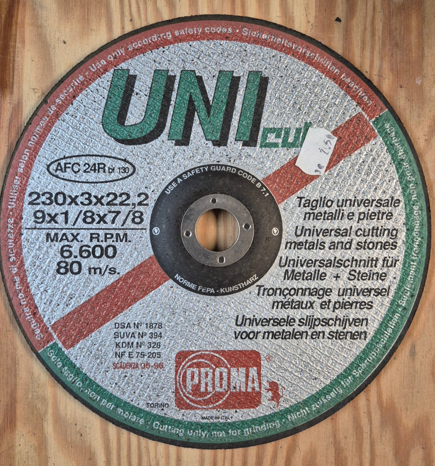 3 meules neuves et 1 meule d'occasion..., Bricolage & Construction, Outillage | Meuleuses, Enlèvement ou Envoi, Neuf, 1000 watts ou plus
