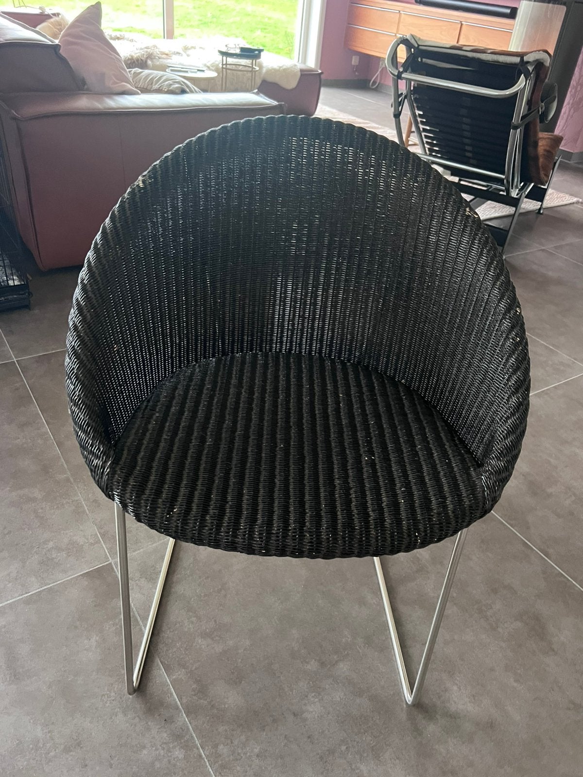 Vincent sheppard stoelen, Huis en Inrichting, Stoelen, Ophalen, Gebruikt, Zwart, Metaal