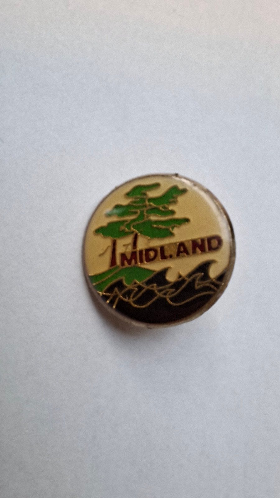 Midland emaille pin, Enlèvement ou Envoi