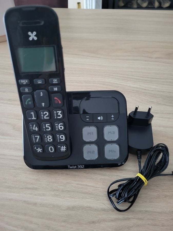 vaste telefoon draadloos  grote cijfers, Telecommunicatie, Vaste telefoons | Handsets en Draadloos, Ophalen of Verzenden, Gebruikt