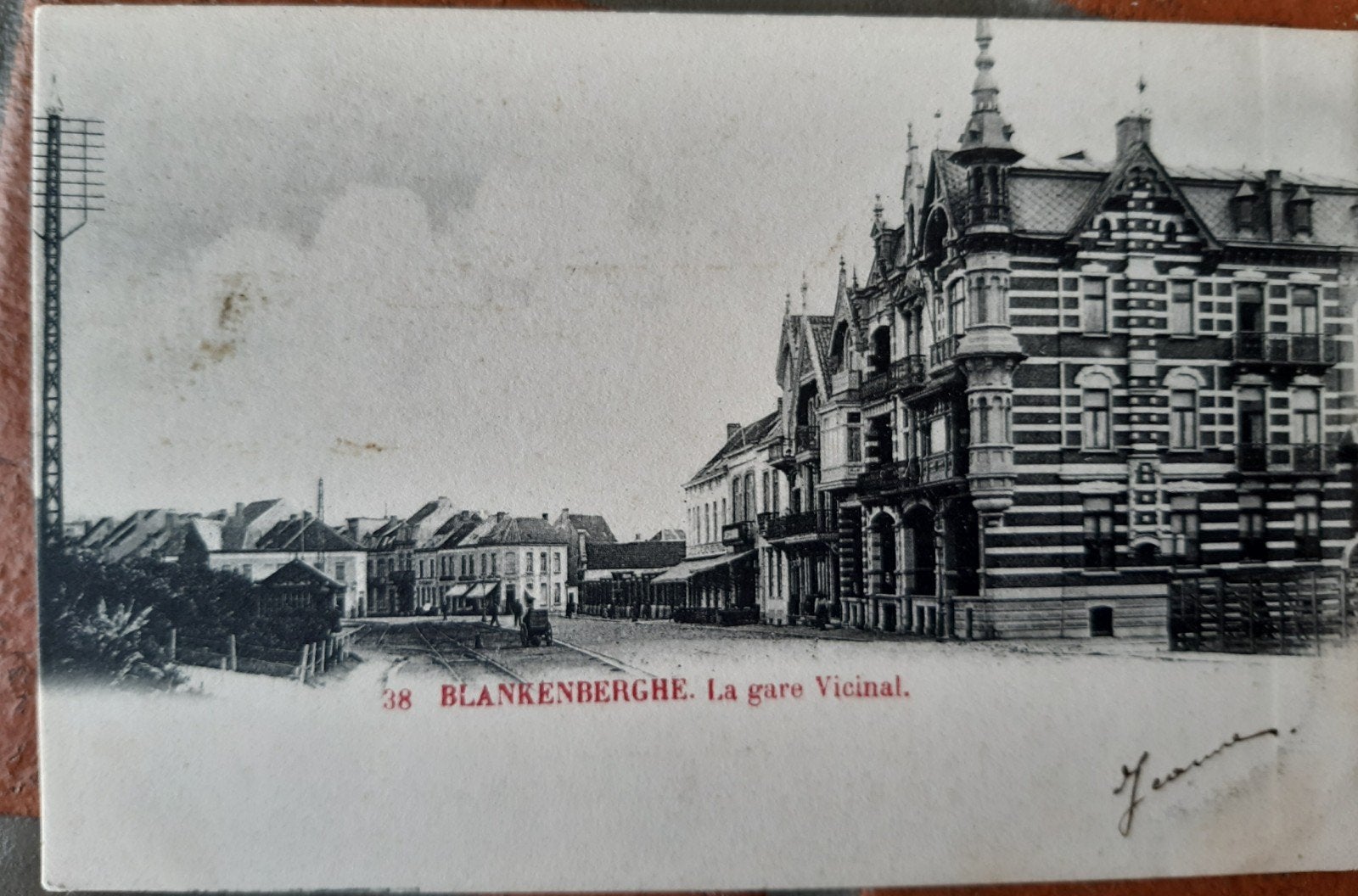 blankenberge GARE VICINAL zeldzaam, Verzamelen, Postkaarten | België, Ophalen of Verzenden