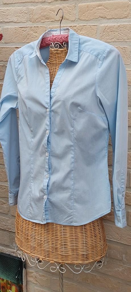 Hemdbloes maat 38 h&m, Kleding | Dames, Blouses en Tunieken, Maat 38/40 (M), H&M, Blauw, Ophalen of Verzenden