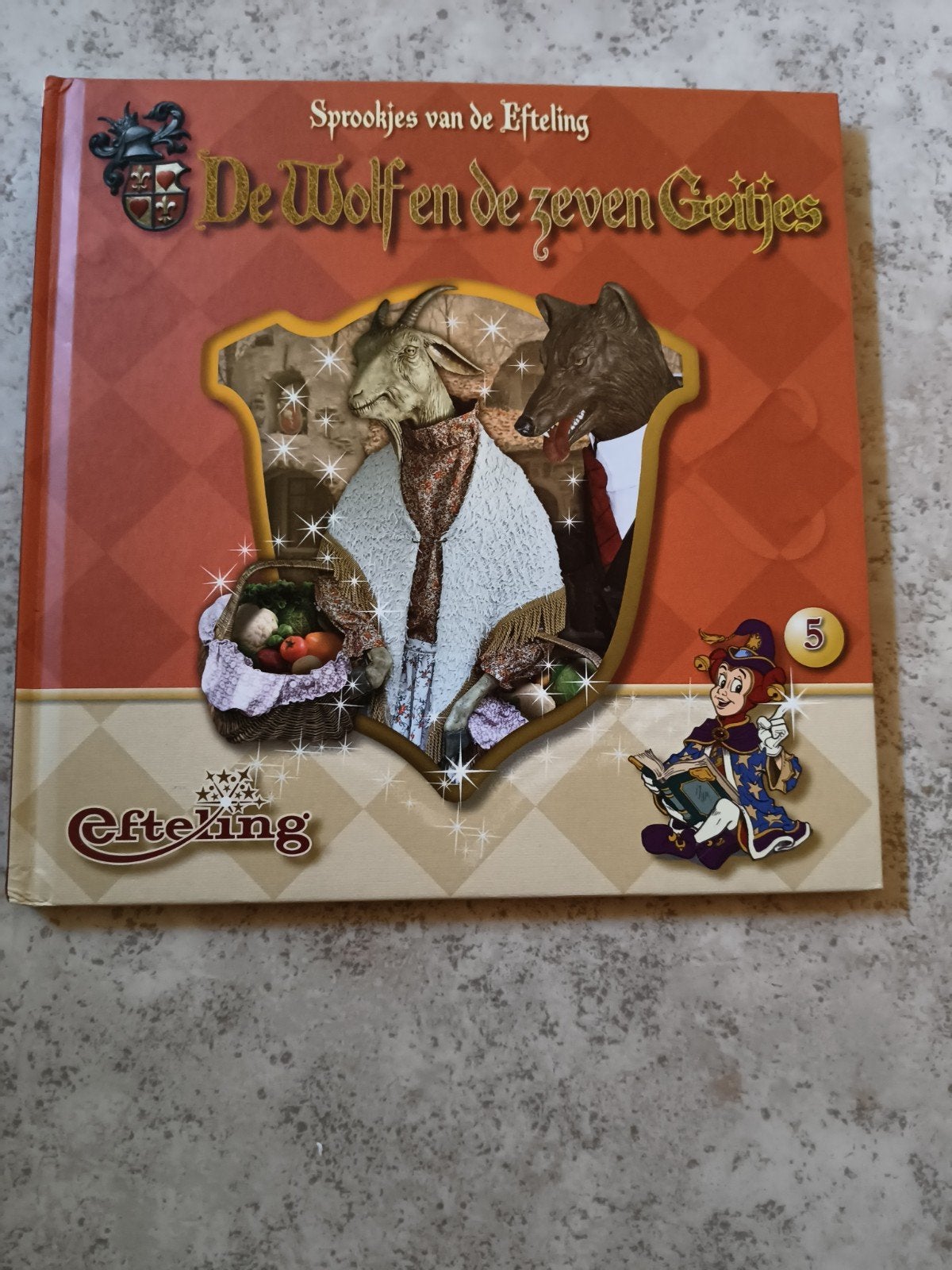 kleuterboek de wolf en de 7 geitjes Efteling, Boeken, Ophalen, Nieuw