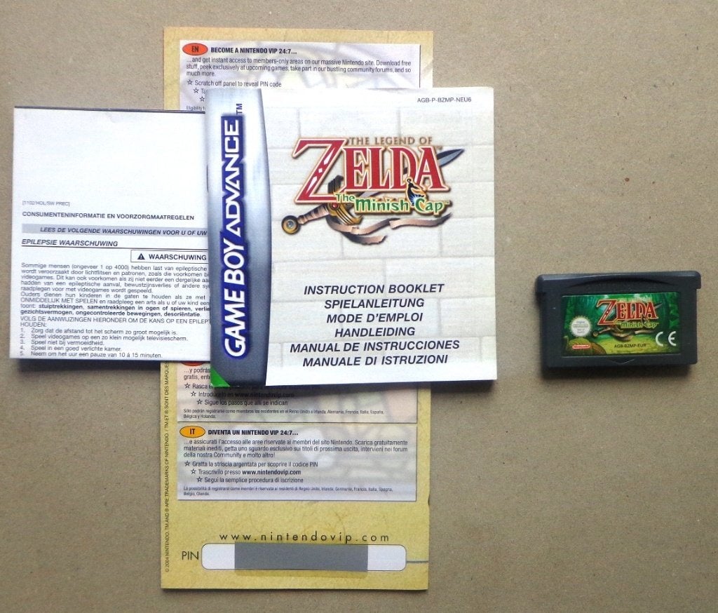 Zelda the Minish Cap voor de Gameboy Advance + boekje, Consoles de jeu & Jeux vidéo, Enlèvement ou Envoi, Utilisé