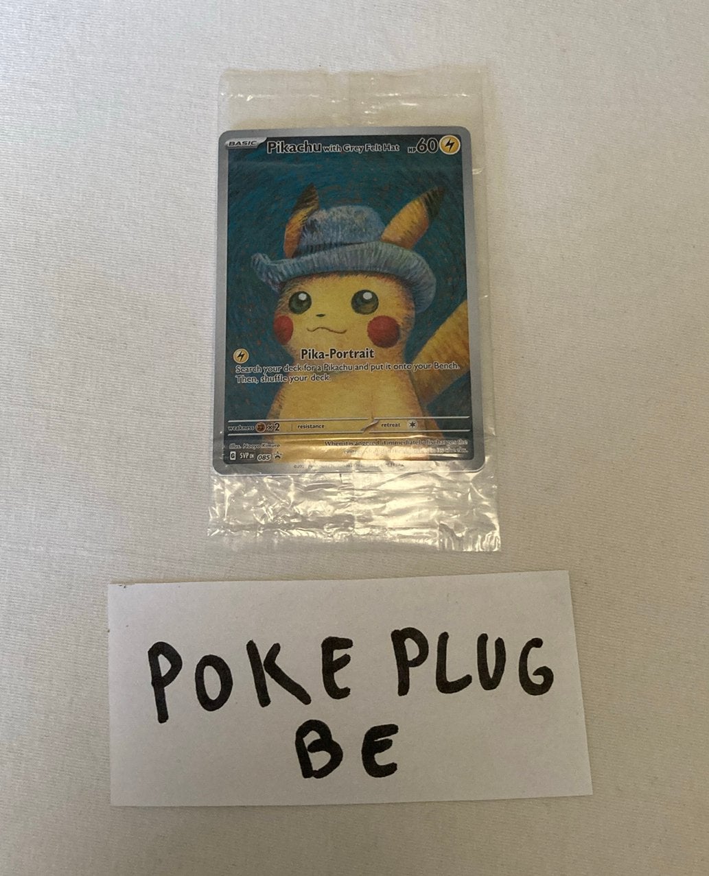 pokemon pikachu van gogh promo kaart 085 engels sealed, Hobby en Vrije tijd, Ophalen of Verzenden, Nieuw, Losse kaart