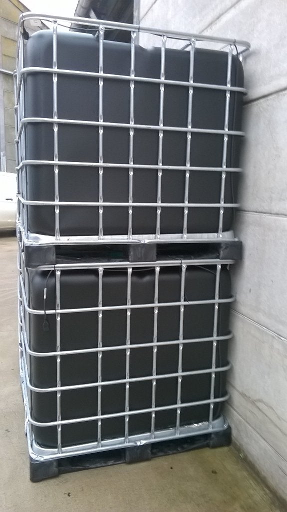 Cuve IBC 1000 litres noir occastion rénovée JARDIN, 150 litres ou plus, Enlèvement ou Envoi, Comme neuf, Synthétique