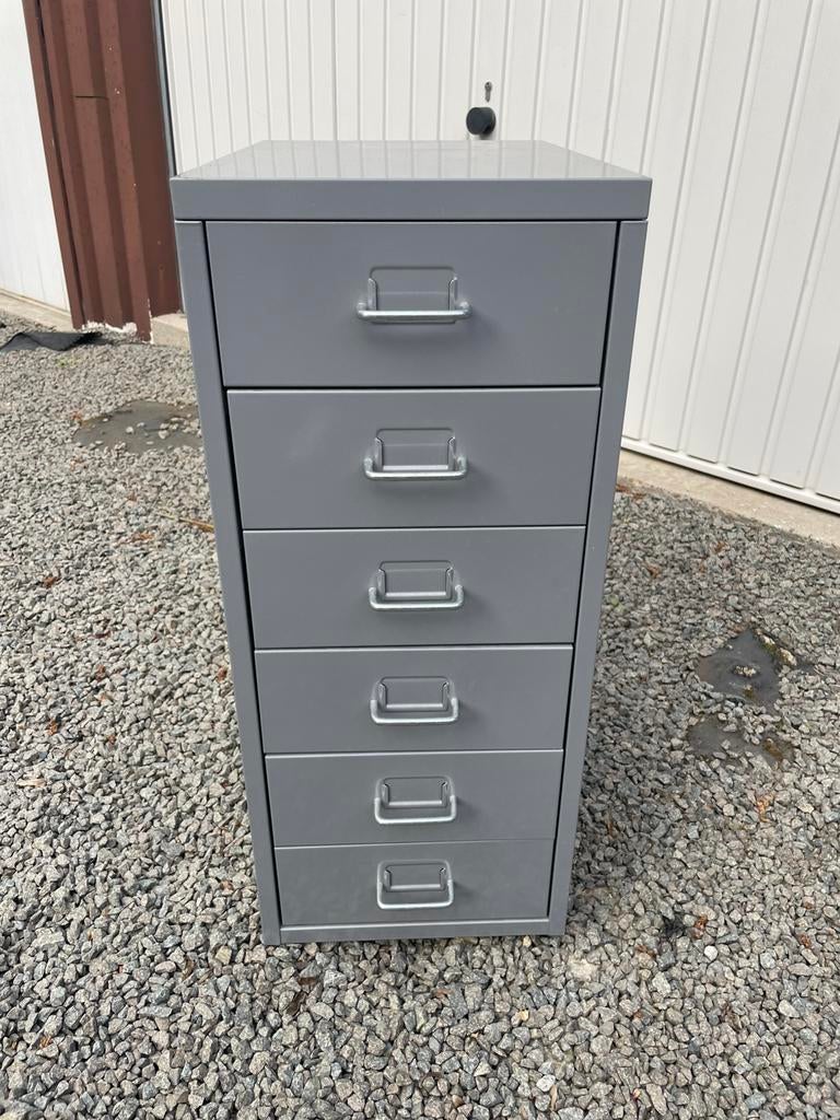 Metalen ladenkastje op wieltjes, Huis en Inrichting, Kasten | Ladekasten, Ophalen, Zo goed als nieuw