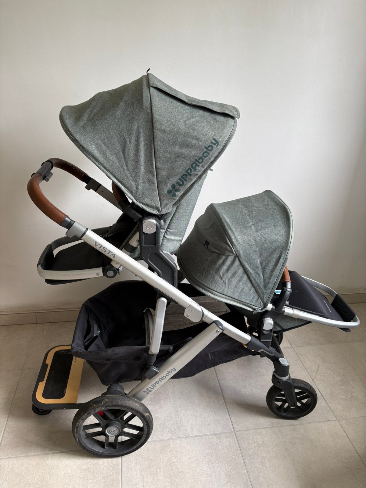 Uppababy Vista V2 duo - complete set, Kinderen en Baby's, Kinderwagens en Combinaties, Gebruikt, Duowagen, Combiwagen, Ophalen