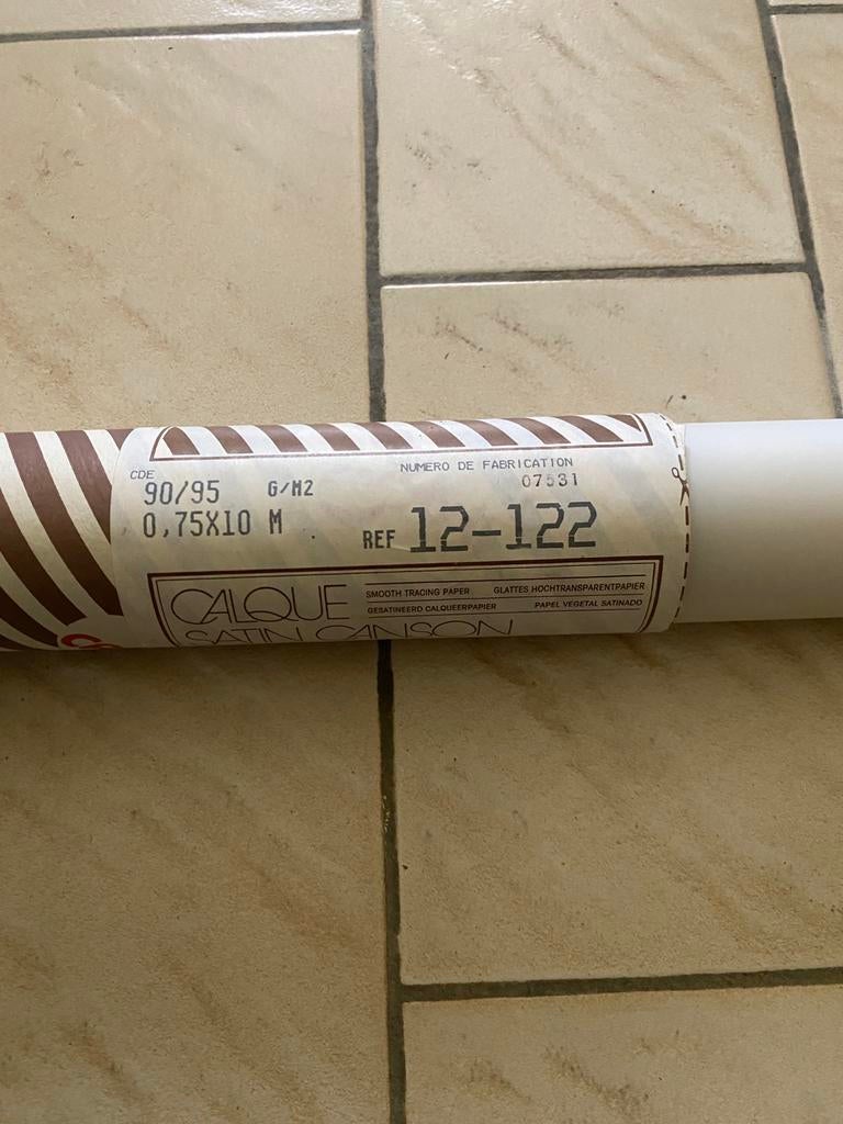Kalkpapier op rol, Enlèvement