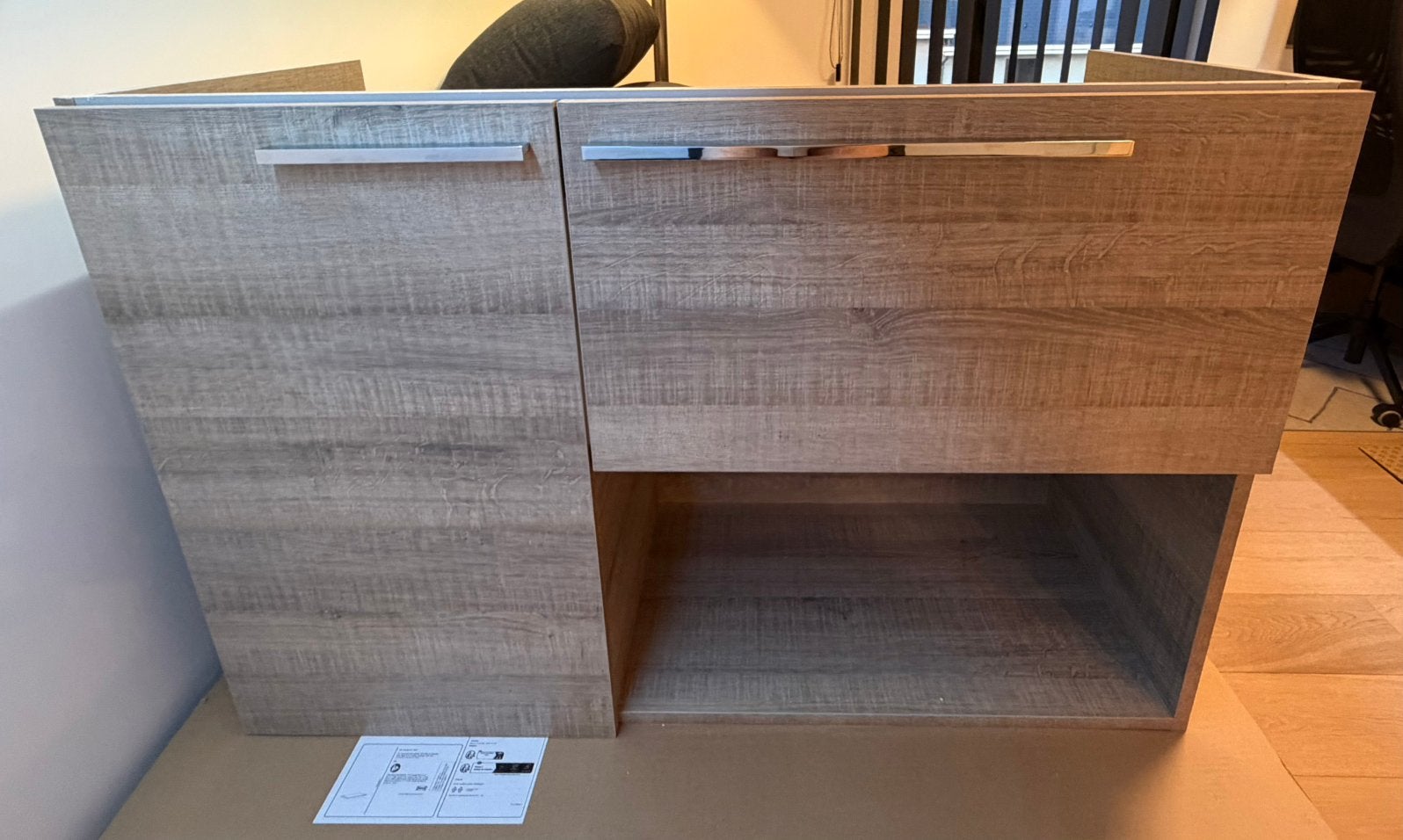 Ensemble sdb SANijura Liberty 100 cm + armoire miroir, Enlèvement, Utilisé