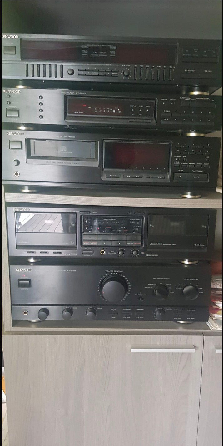 Stereo installatie kenwood, Autres marques, Deck cassettes ou Lecteur-enregistreur de cassettes, Enlèvement, Utilisé