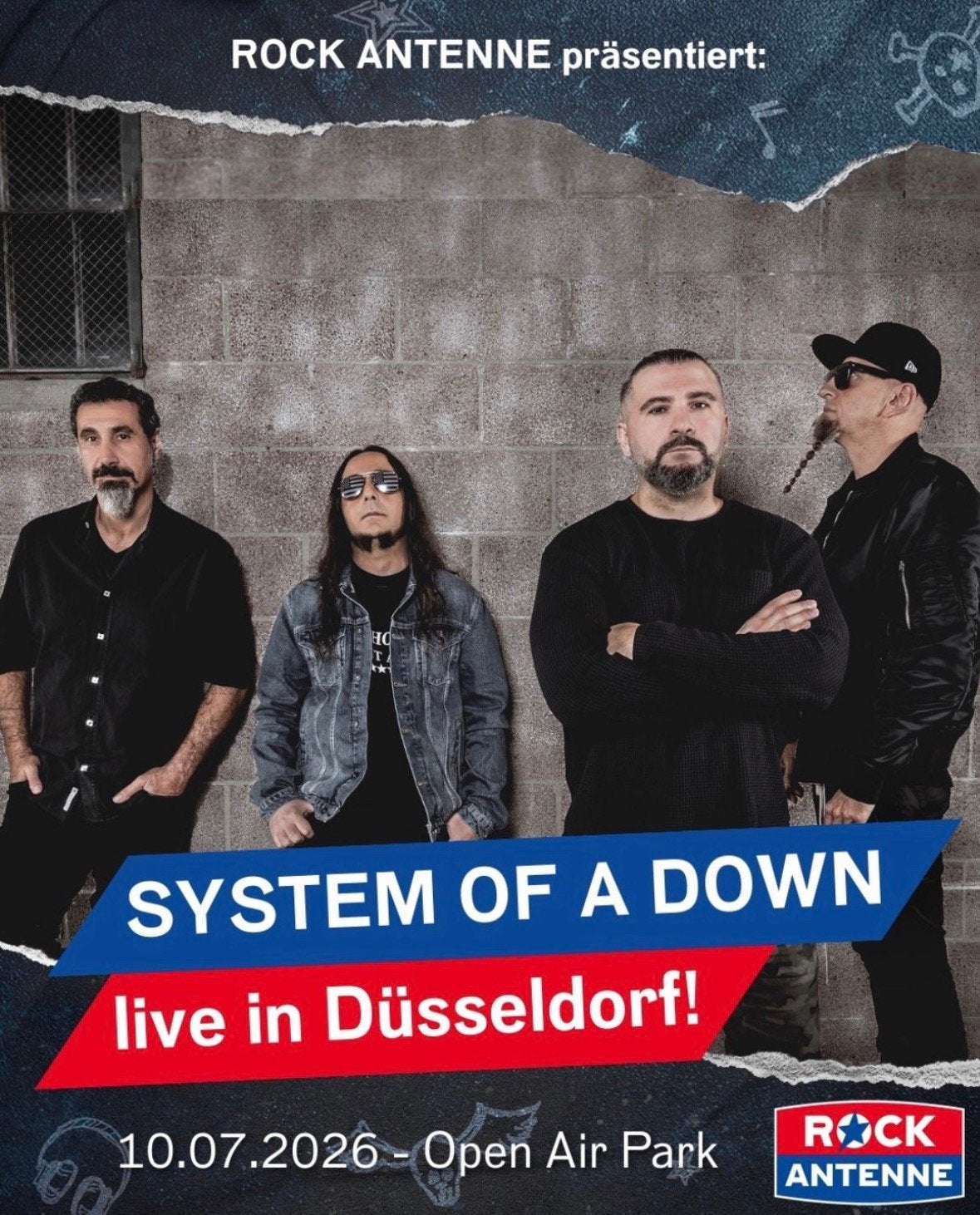 System Of a Down Dusseldorf 10 juli, Tickets en Kaartjes, Concerten | Rock en Metal, Juli