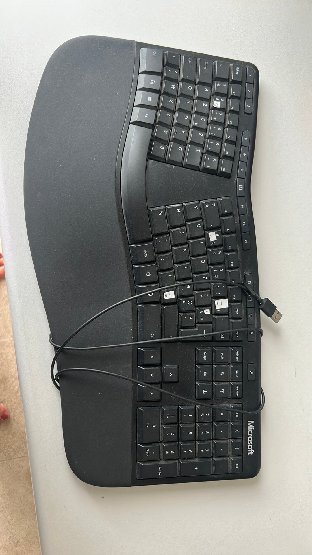 Ergonomisch toetsenbord Microsoft, Computers en Software, Toetsenborden, Ophalen, Zo goed als nieuw, Ergonomisch