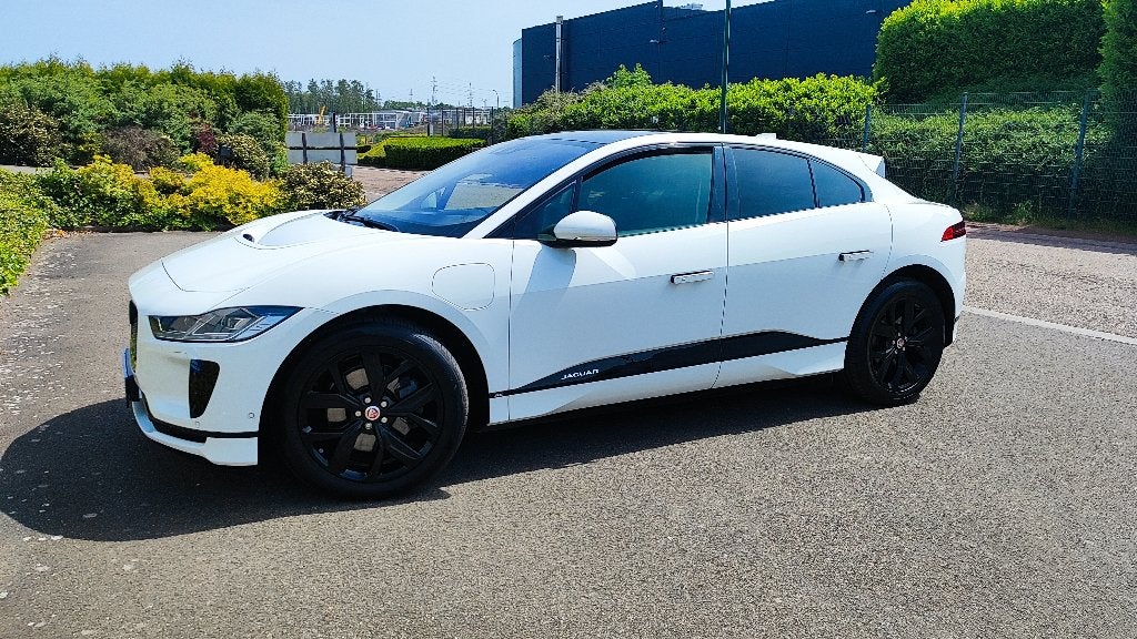 Jaguar I-Pace 90 kWh EV400 SE AWD Garantie 2028, Auto's, Jaguar, Automaat, Dealer onderhouden, I-PACE, Wit