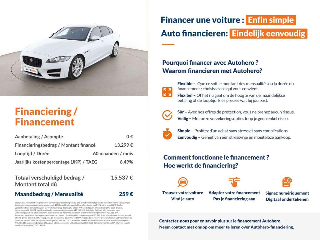Jaguar XF 20d R-Sport AWD (année de construction 2016), Autos, Cuir, Achat, 1700 kg, https://public.car-pass.be/vhr/2ecf5791-4c58-41d8-83d4-f14e1a6000cc