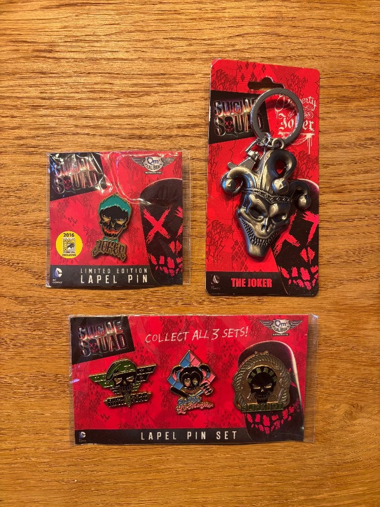 Luxe Suicide Squad pins en sleutelhanger, Enlèvement ou Envoi, Neuf