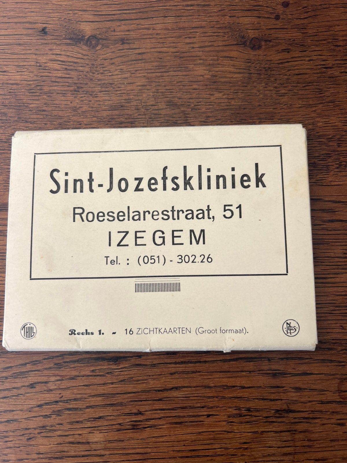 Vintage set 16 zichtkaarten – Sint-Jozefskliniek Izegem, Verzamelen, Ophalen