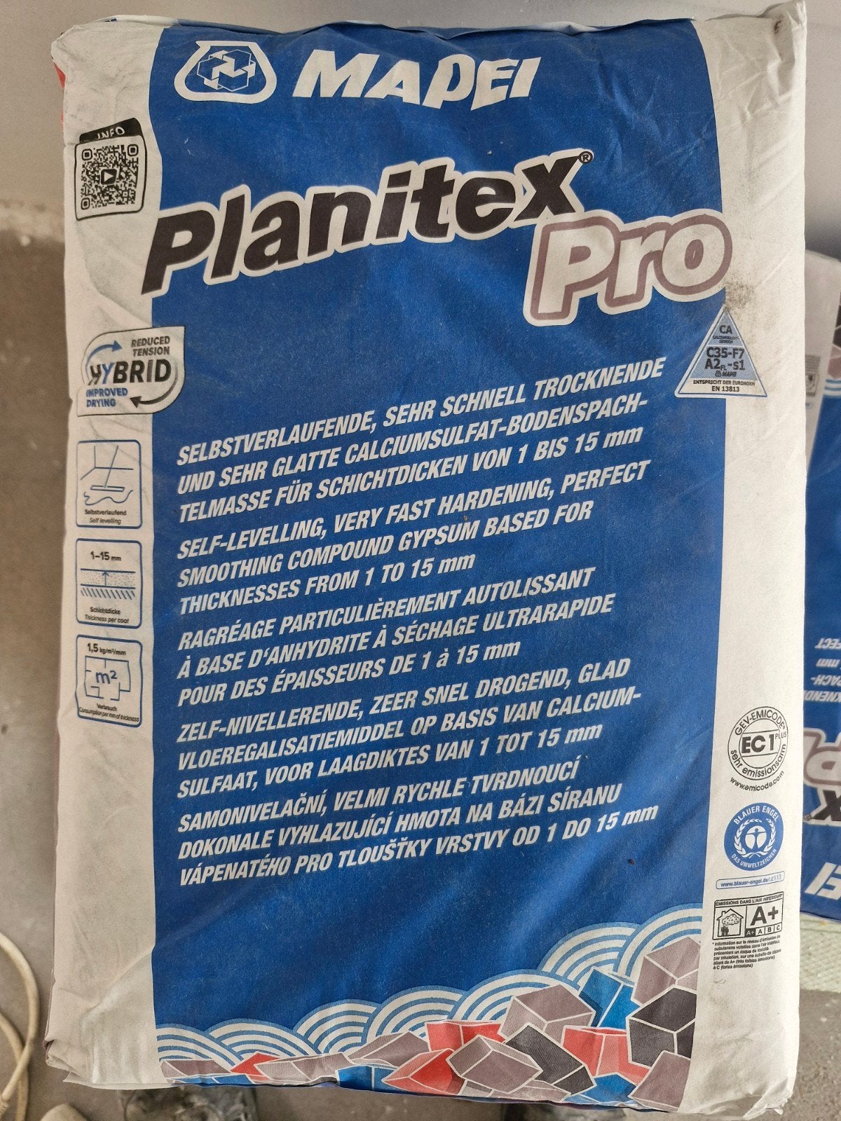 7 zakken egaline planitex pro, Enlèvement