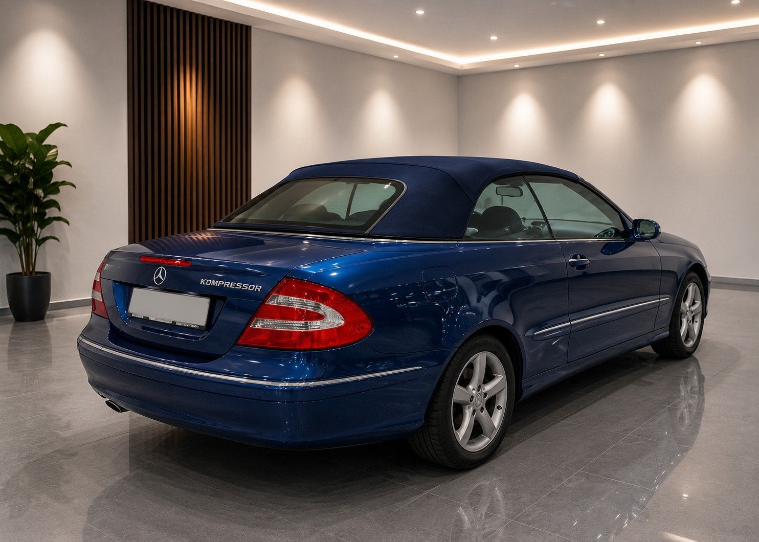 Mercedes CLK 200 | Cabriolet | 94.853 KM | Orion Blauw, Auto's, Cabriolet, Blauw, Leder, Bedrijf