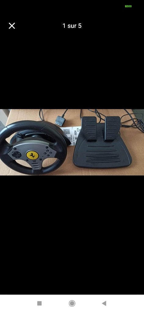 Volant Ferrari Thrustmaster, Consoles de jeu & Jeux vidéo, Enlèvement ou Envoi, Comme neuf, Volant ou Pédales, PlayStation 2
